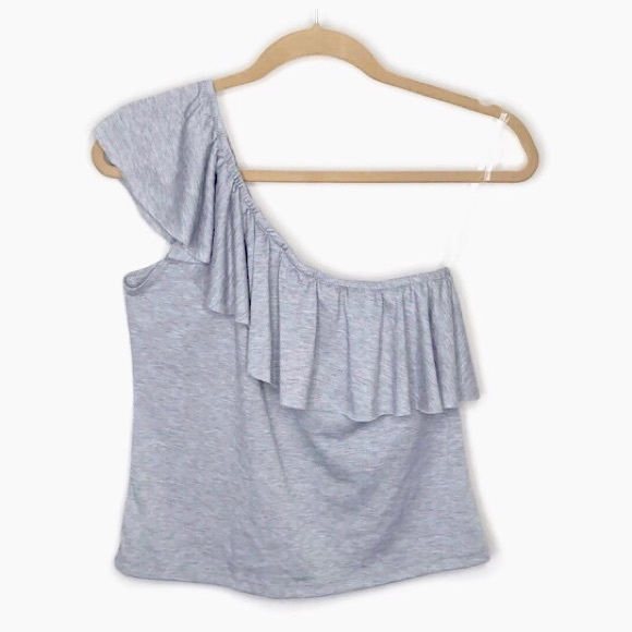 Full Tilt • One Shoulder Ruffle Top Size Small - Picture 4 of 7